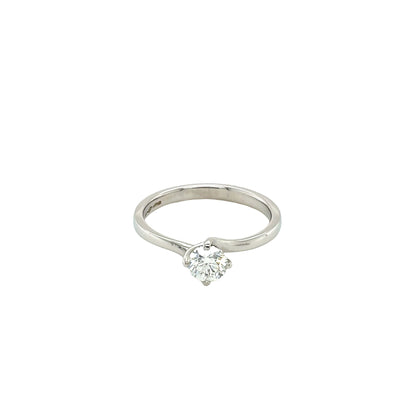 Platinum, Round Brilliant Cut Diamond Solitaire