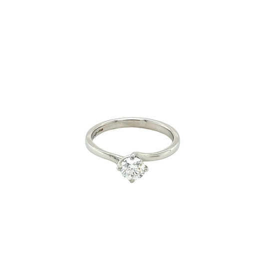Platinum, Round Brilliant Cut Diamond Solitaire