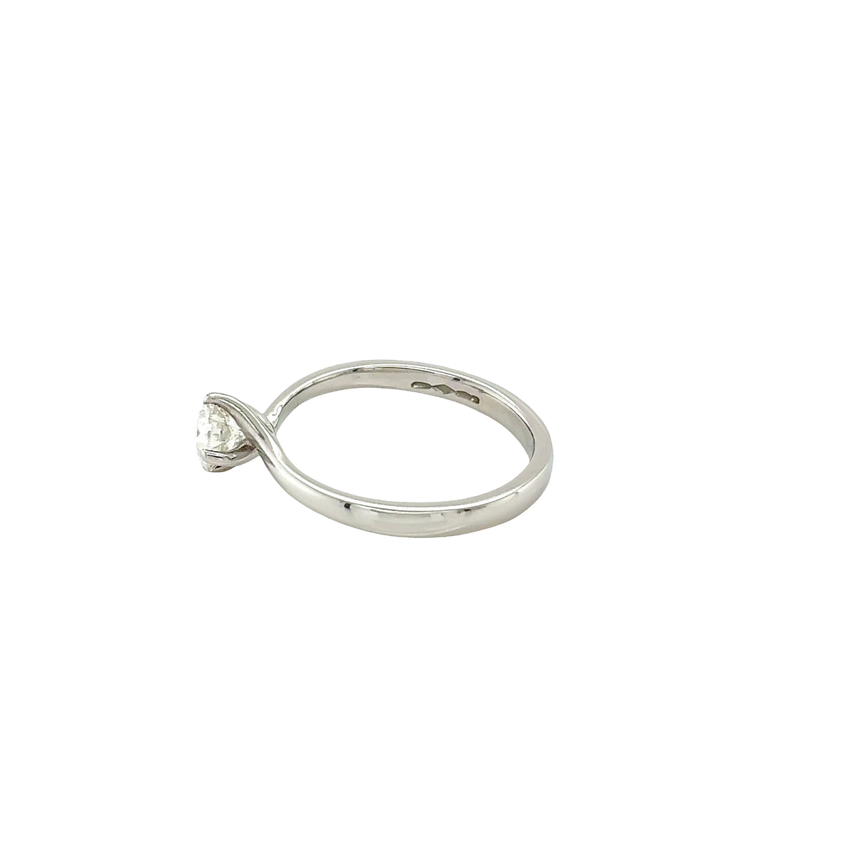 Platinum, Round Brilliant Cut Diamond Solitaire