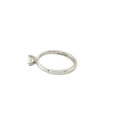 Platinum, Round Brilliant Cut Diamond Solitaire