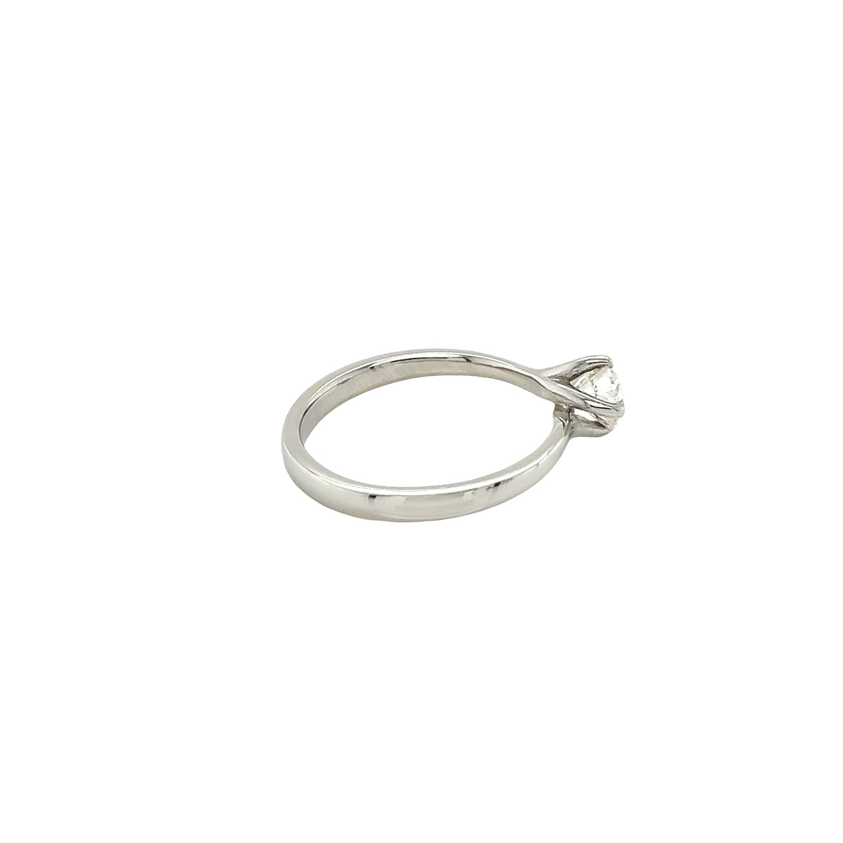 Platinum, Round Brilliant Cut Diamond Solitaire