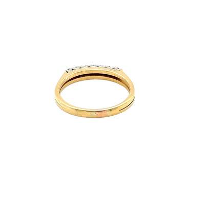 18ct Yellow Gold, Round Brilliant Cut Diamonds, 7 Stone Ring