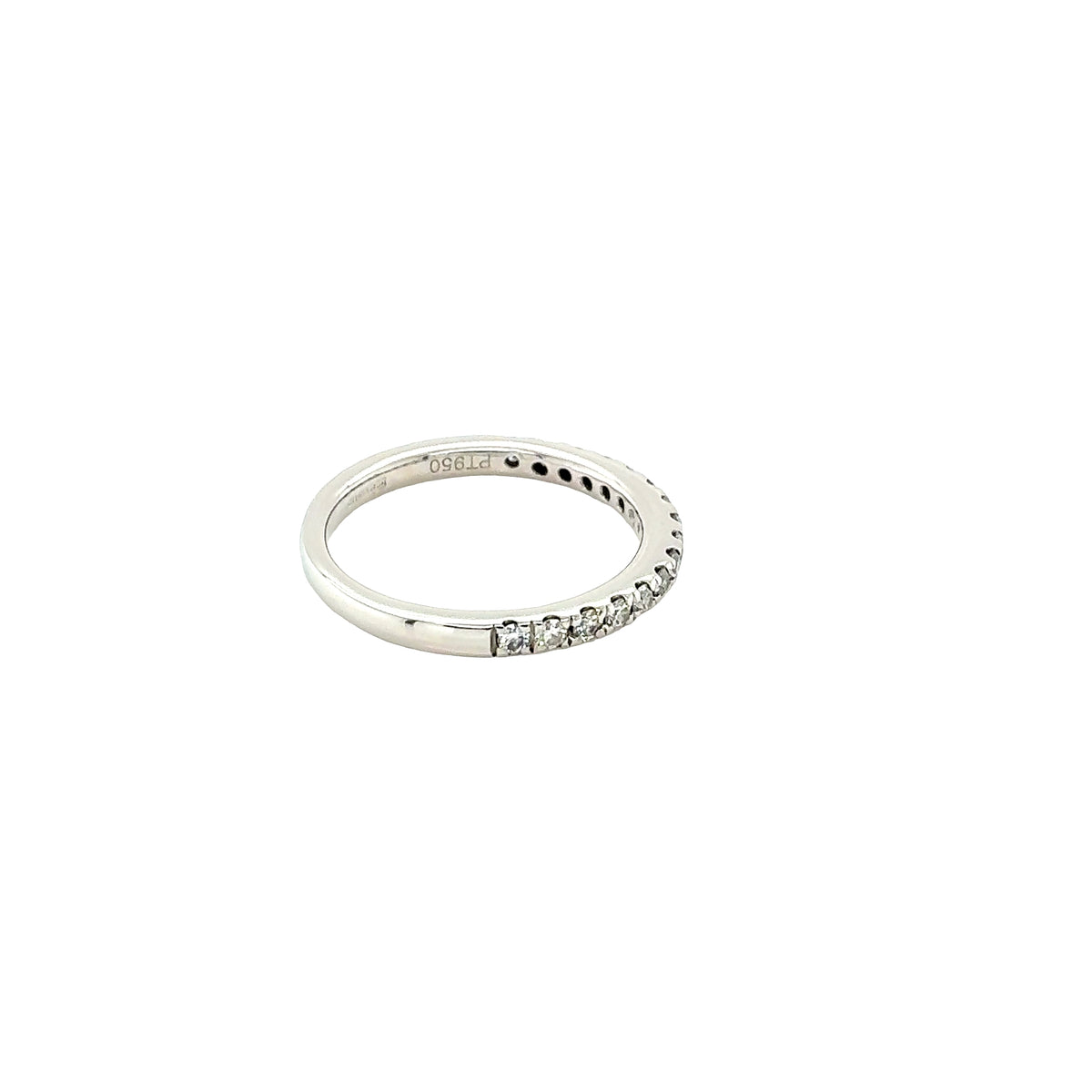 Platinum, Diamond set Wedding Ring - 0.30cts