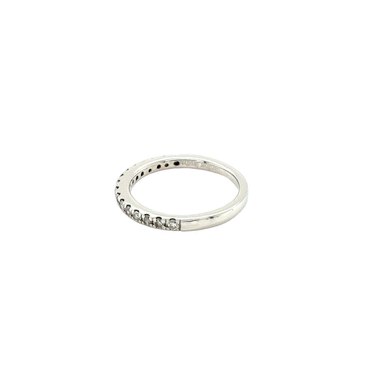 Platinum, Diamond set Wedding Ring - 0.30cts