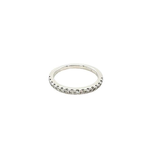 Platinum, Diamond set Wedding Ring - 0.30cts