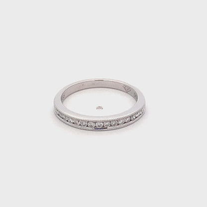 Round Brilliant Cut Diamond set wedding band