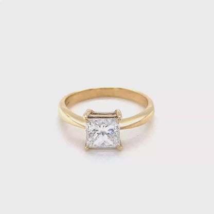 Princess Cut Diamond Solitaire Ring