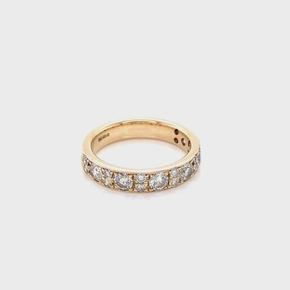 Round Brilliant Cut Diamond Set Eternity Ring