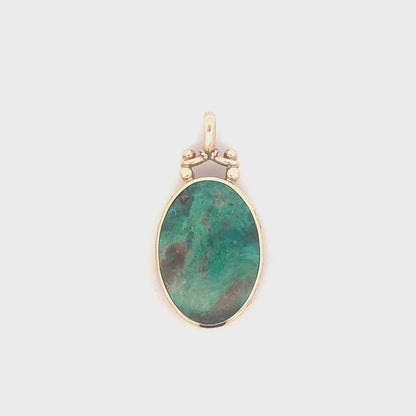 Yellow Gold Oval Shaped Fob