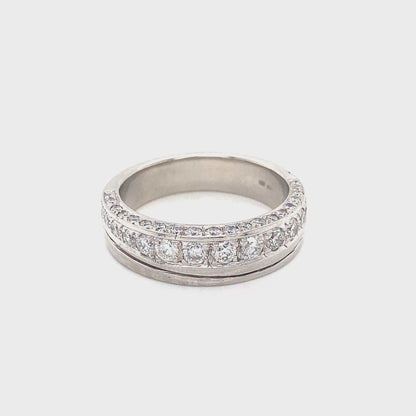 Round Brilliant Cut Graduated Diamond Eternity Ring