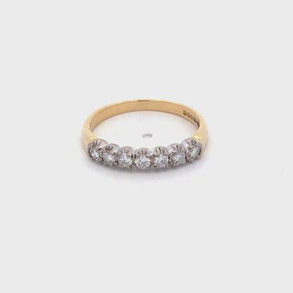 Round Brilliant Cut 7 Stone Diamond Eternity Ring