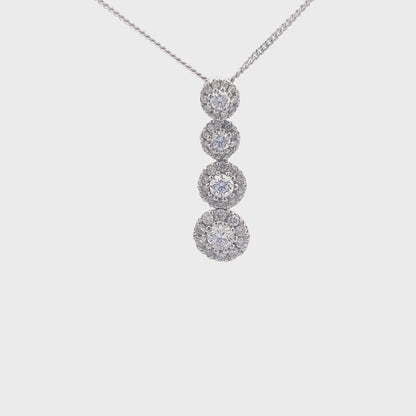 White Gold Diamond Pendant