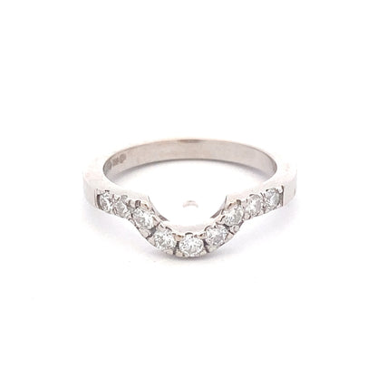Round Brilliant Cut Diamond Bow Shaped Eternity Ring