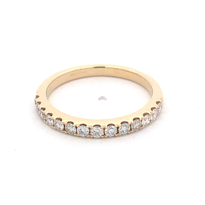 Round Brilliant Cut Diamond Claw Set Wedding Ring