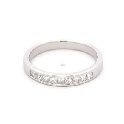 Princess Cut Diamond 9 Stone Eternity Ring