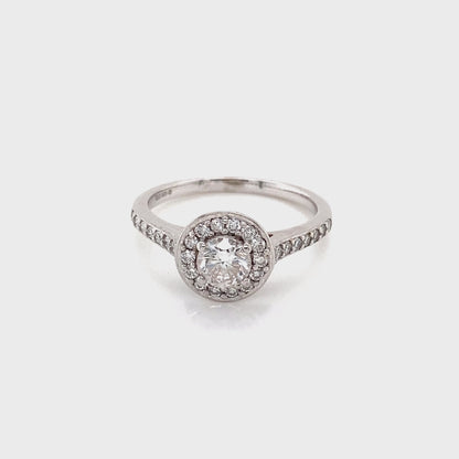 Round Brilliant Cut Diamond Halo Ring
