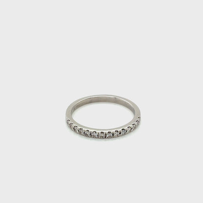 Round Brilliant Cut Diamond Set Wedding Ring